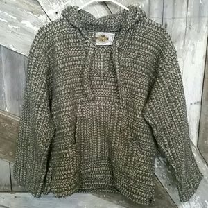 Earth Ragz green/cream hoodie-size Large